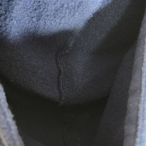 PINK Victoria's Secret Side Snap Full Zip Hoodie Jacket Navy Blue Small - Picture 11 of 15